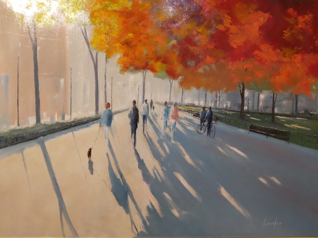 Sunlit Autumn, 24 x 30 oil on linen, $4800